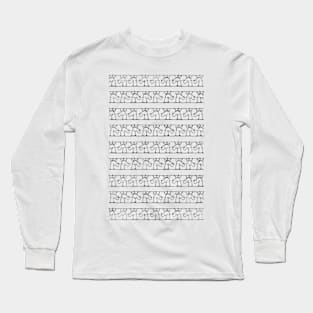 Cursive Unicorns Long Sleeve T-Shirt